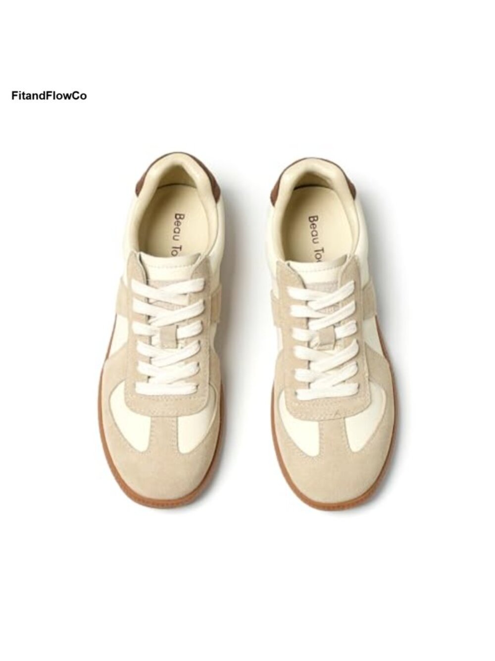 Suede Sheepskin Insole Retro Low-Top Lace-Up Sneakers